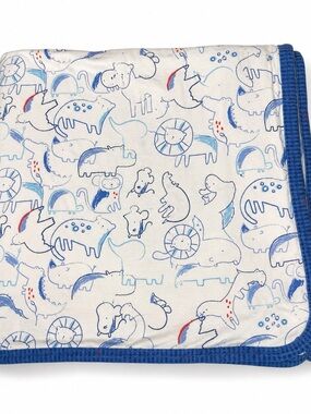 Magnetic Me Baby
Swaddle Blanket Blue Animal Print Modal Soft One
Size